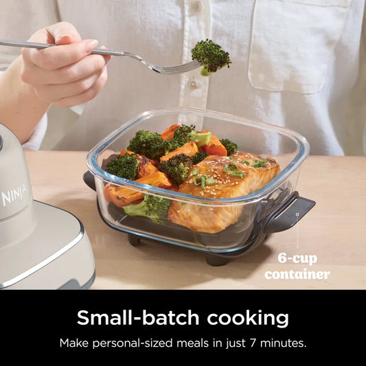 Ninja Crispi® 4-in-1 Portable Glass Air Fryer Cooking System Stone